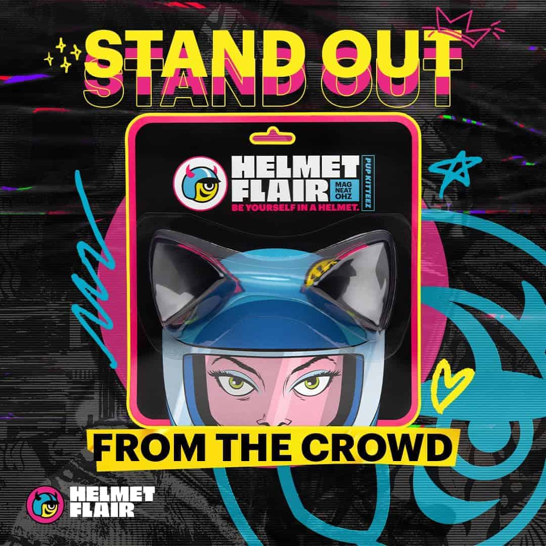 Casco Flair MagNeatOhz Orejas de Gato Negras para Casco | - Imagen 4