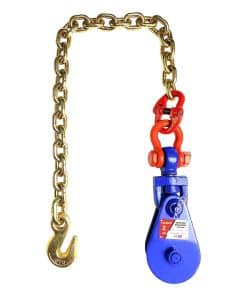 YATOINTO 2T Bloque de Retén con Cadena, Polea Simple de 3''