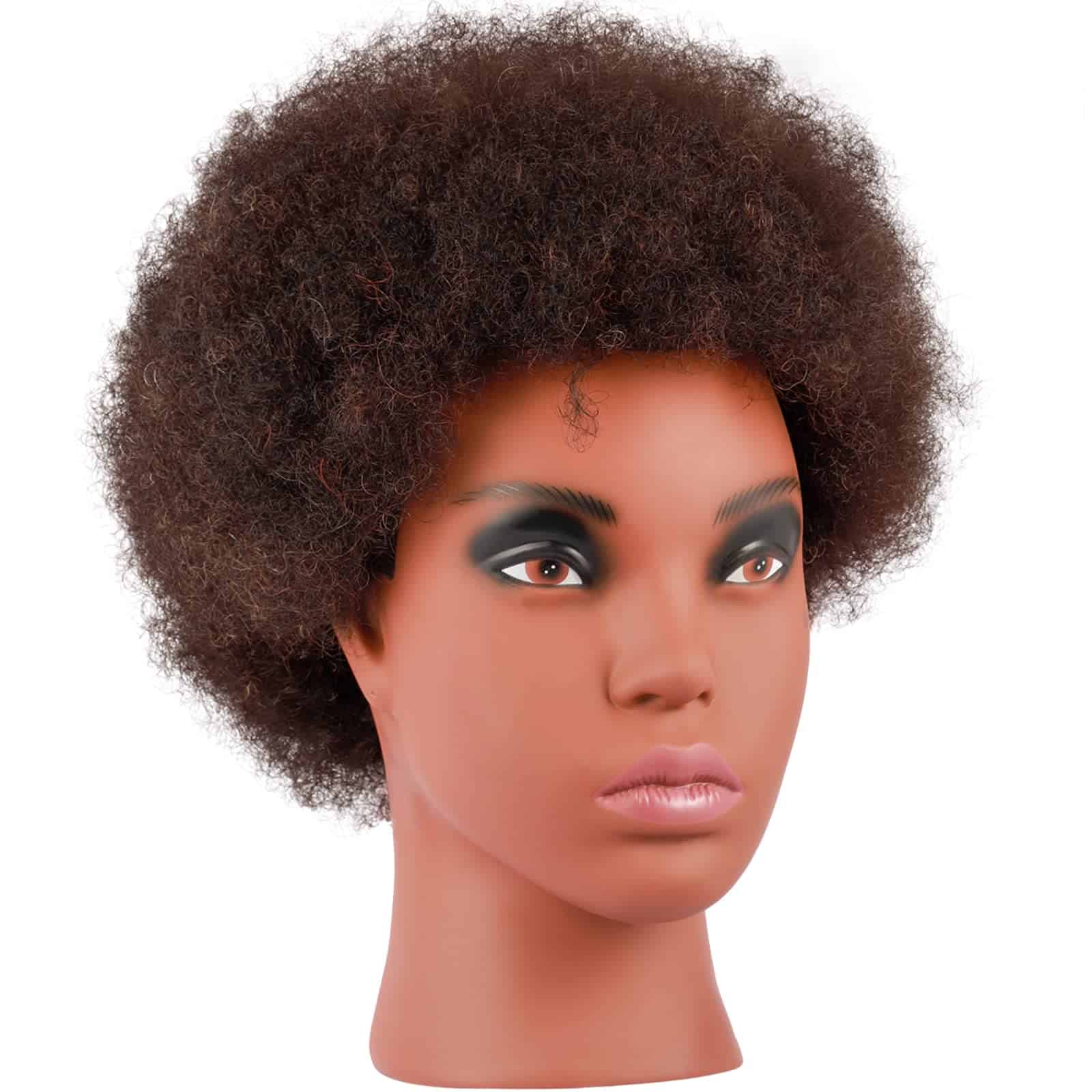 Cabeza maniquí afroamericana Kalyx con cabello rizado - Imagen 3