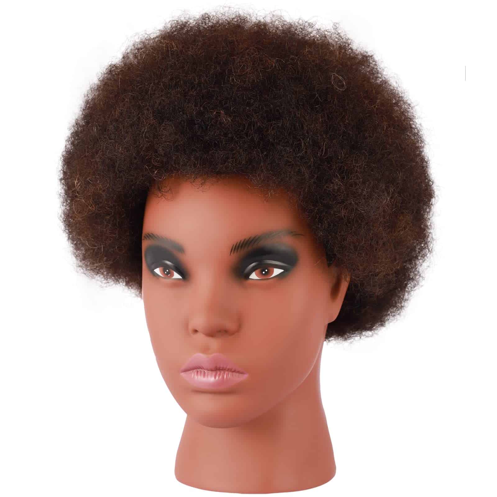 Cabeza maniquí afroamericana Kalyx con cabello rizado - Imagen 4