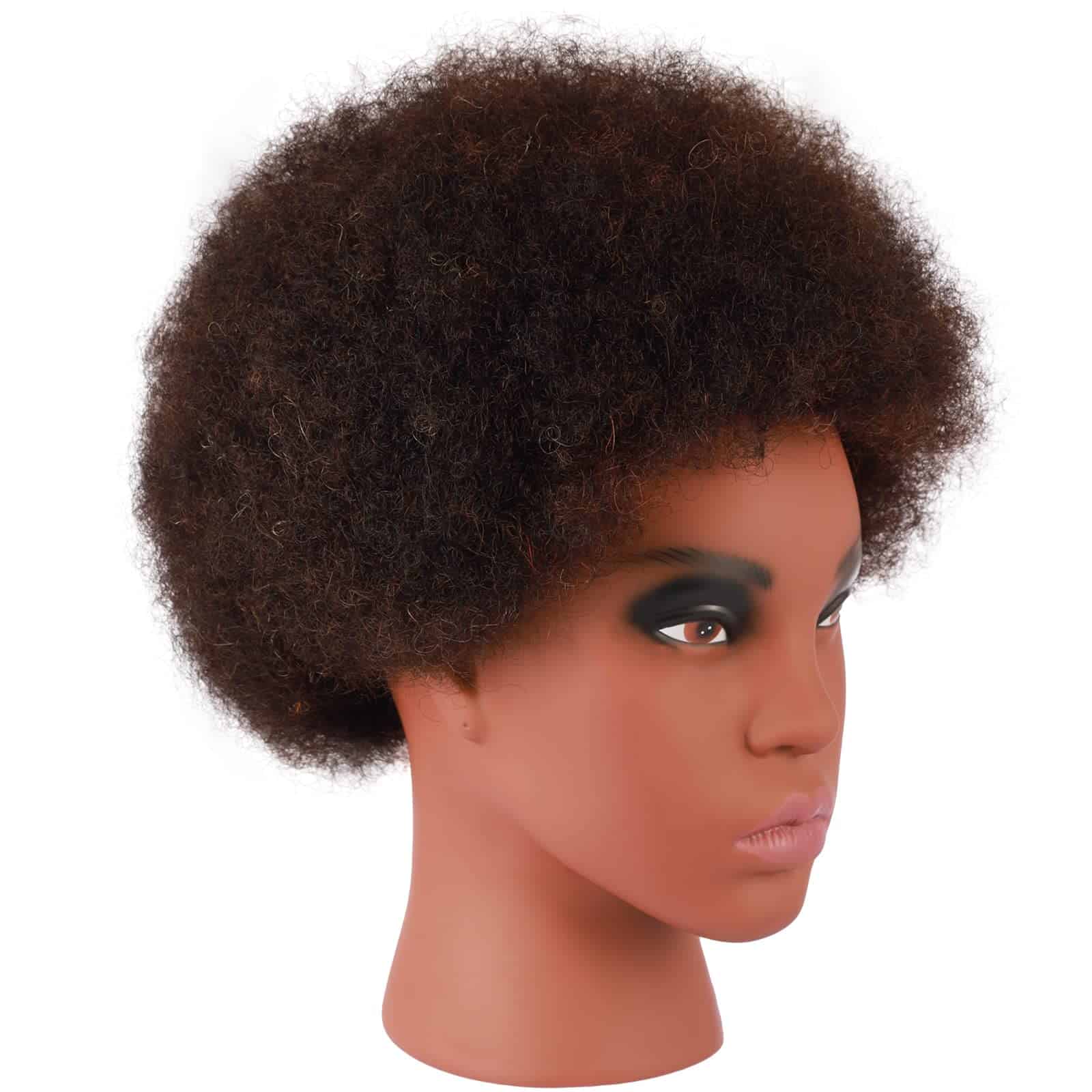 Cabeza maniquí afroamericana Kalyx con cabello rizado - Imagen 5