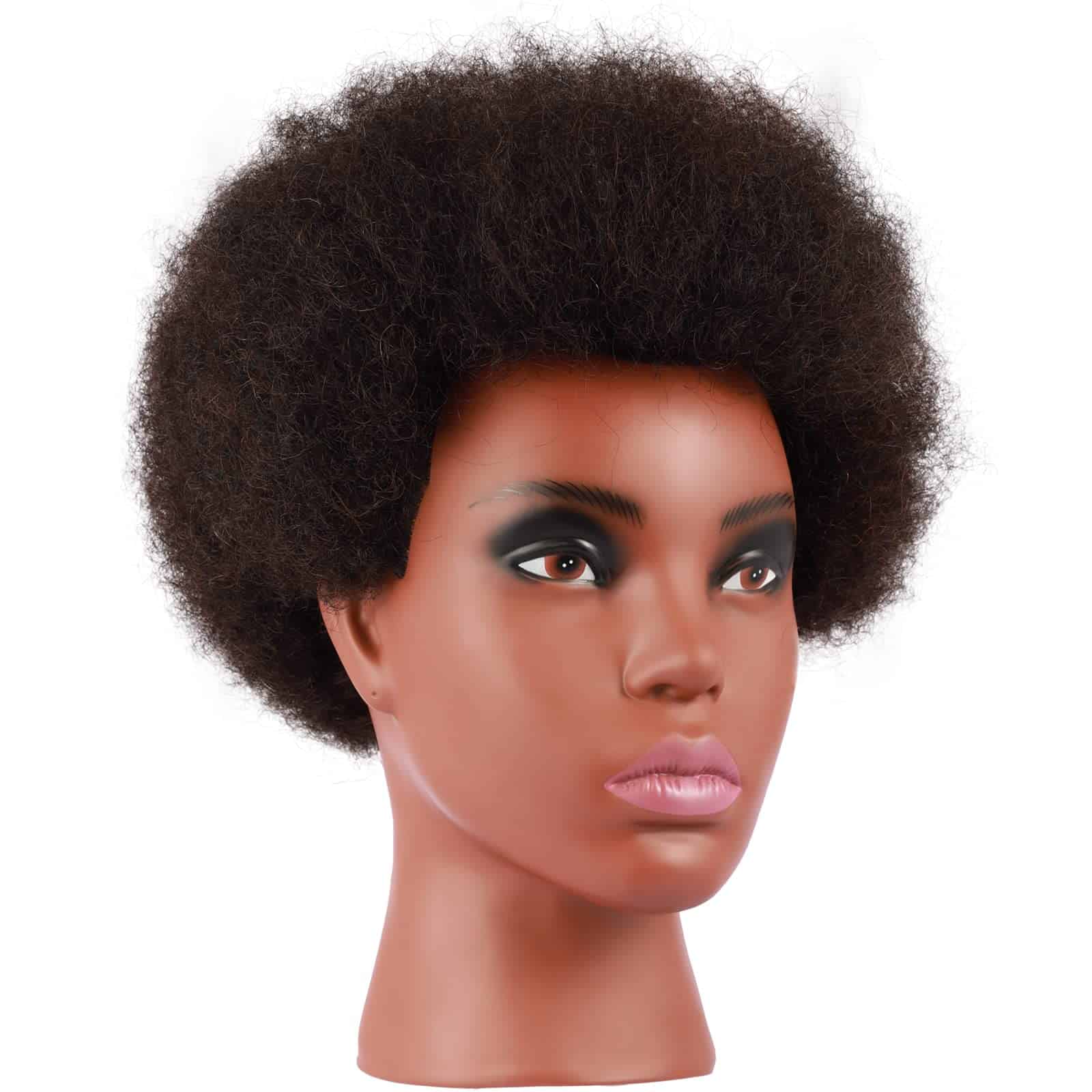 Cabeza maniquí afroamericana Kalyx con cabello rizado - Imagen 7
