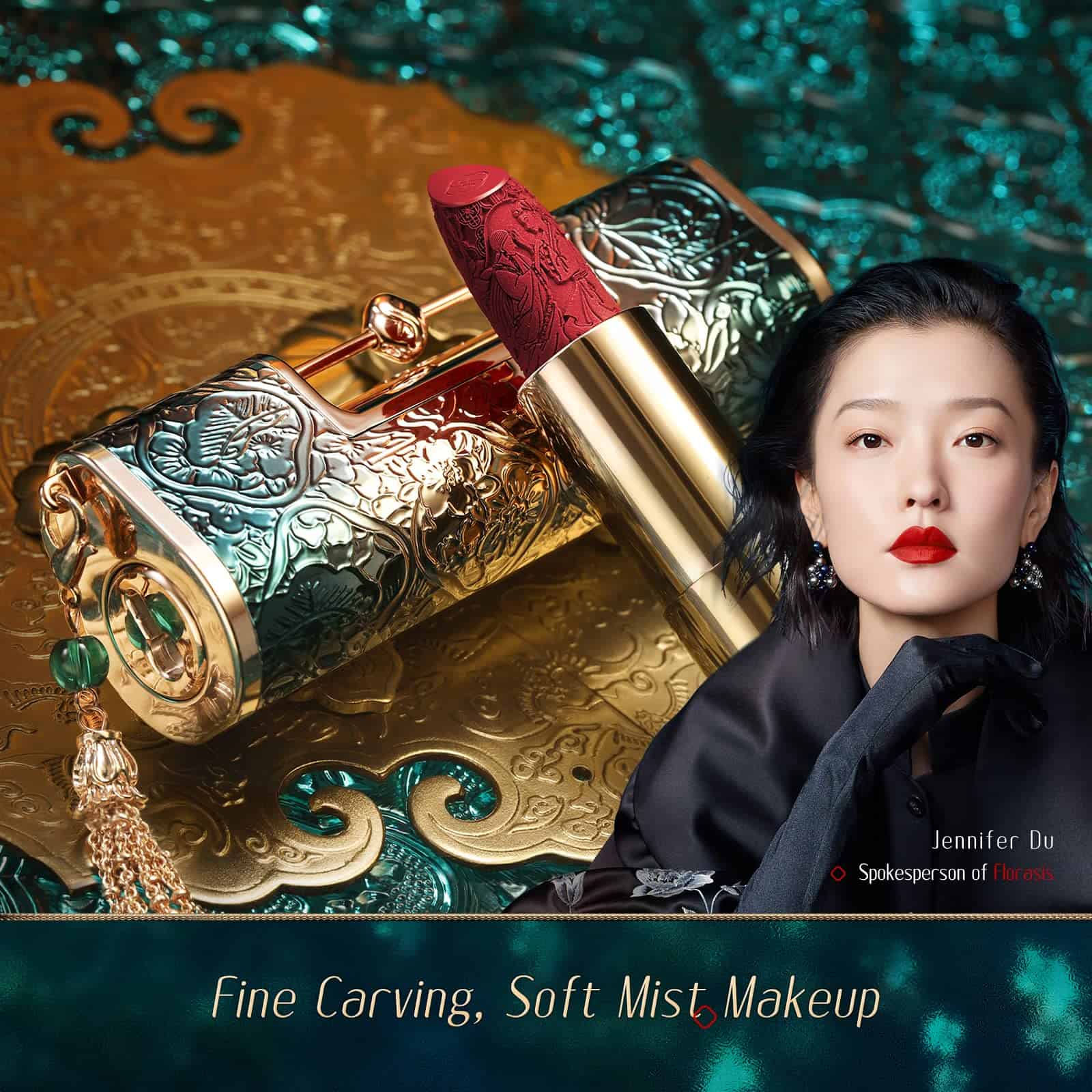 Lápiz Labial FLORASIS Blooming Rouge Love Lock de Larga - Imagen 9