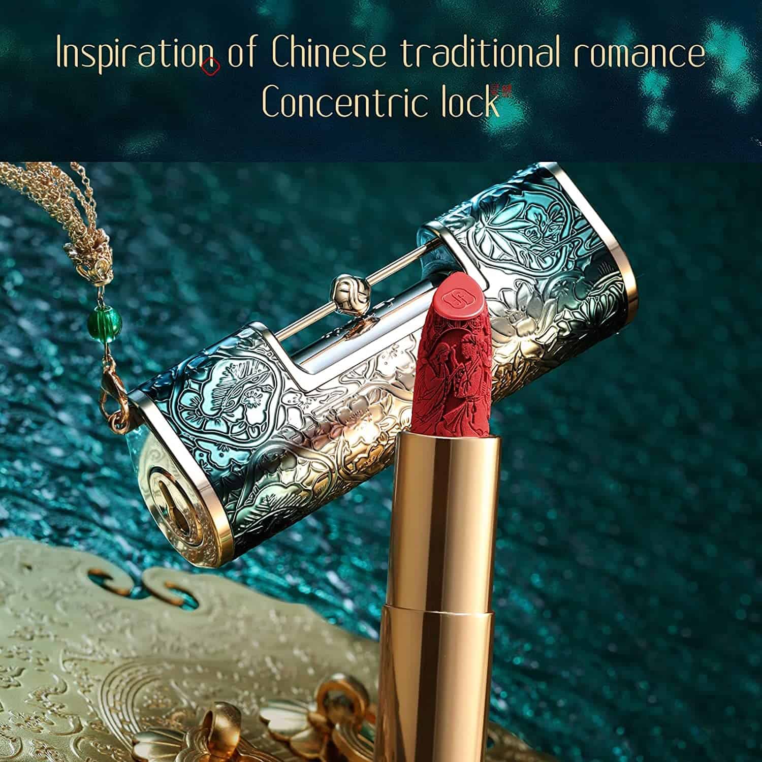 Labial FLORASIS Blooming Rouge Love Lock de -M1311 Mi único - Imagen 8