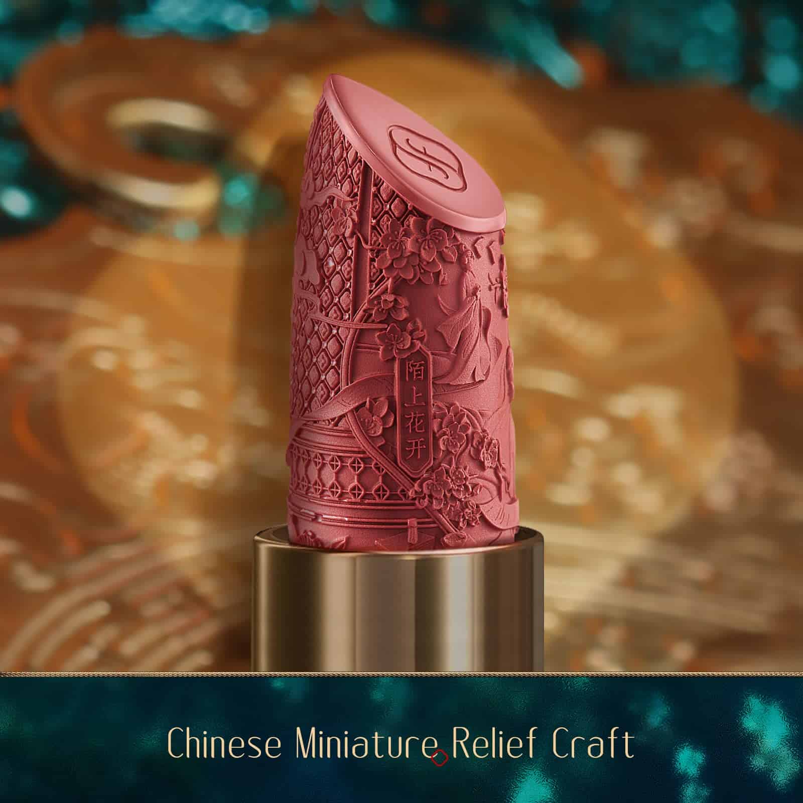 Labial FLORASIS Blooming Rouge Love Lock de -M1311 Mi único - Imagen 4