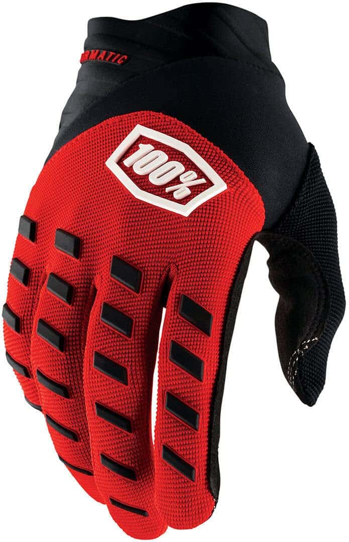 Guantes de Motocross y Bicicleta de Montaña -Rojo/Negro