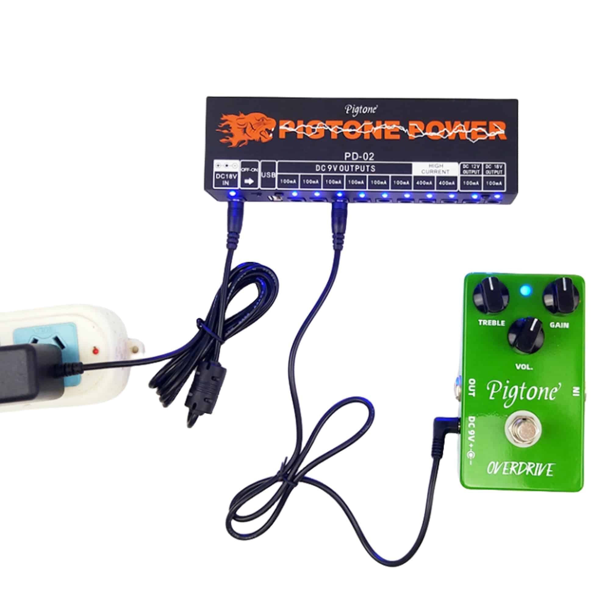 Fuente de Alimentación para Guitarra pigtone 10 Salidas - Imagen 4