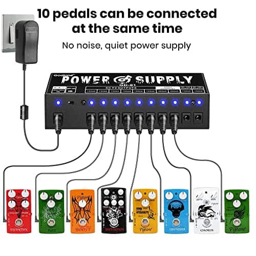 Godtone Guitar Pedal Power Supply 10 Salidas Aisladas DC - Imagen 3