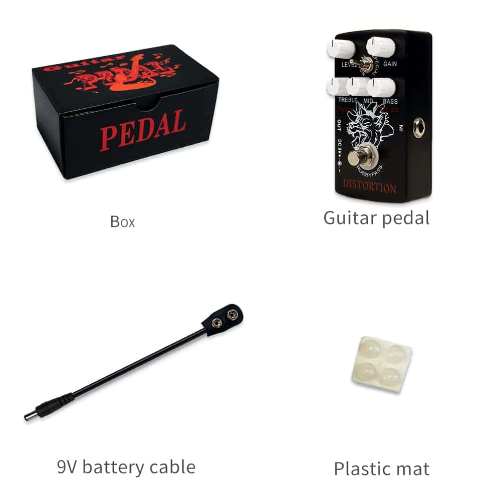Pedal de distorsión para guitarra pigtone, pedal de - Imagen 10