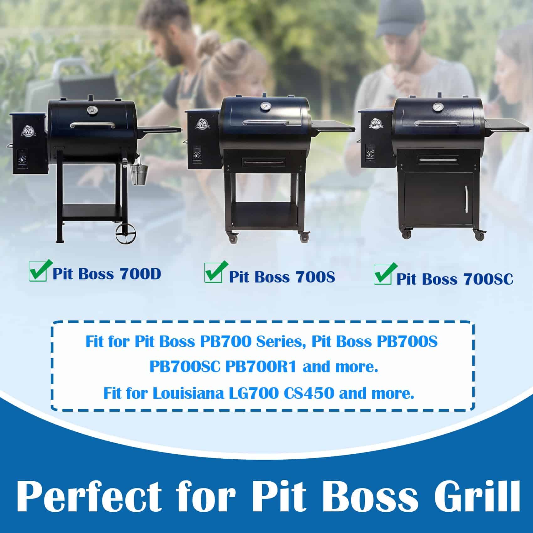 Rejillas de parrilla SafBbcue para parrillas de ahumador de - Imagen 3