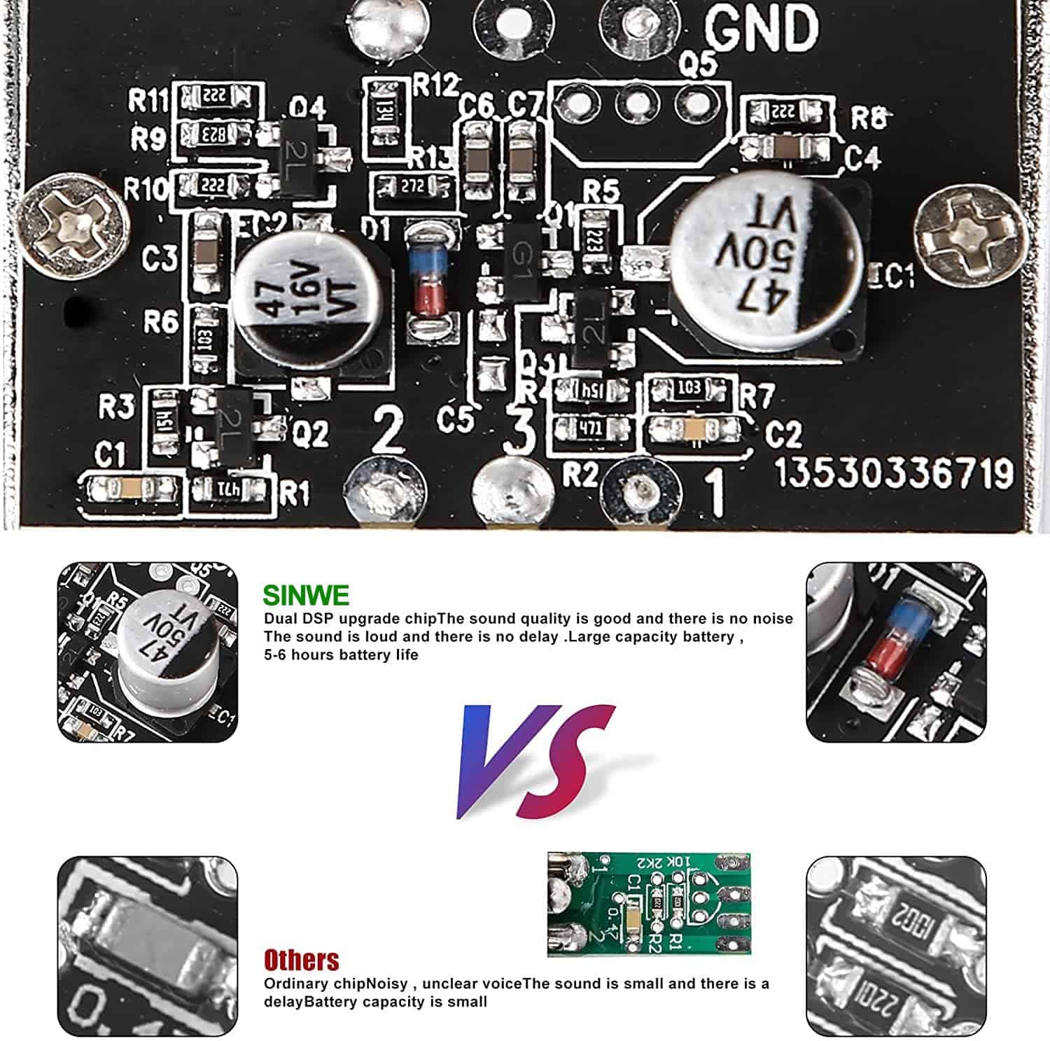 Mezclador de Audio Profesional, Tarjeta de Sonido SINWE y - Imagen 8