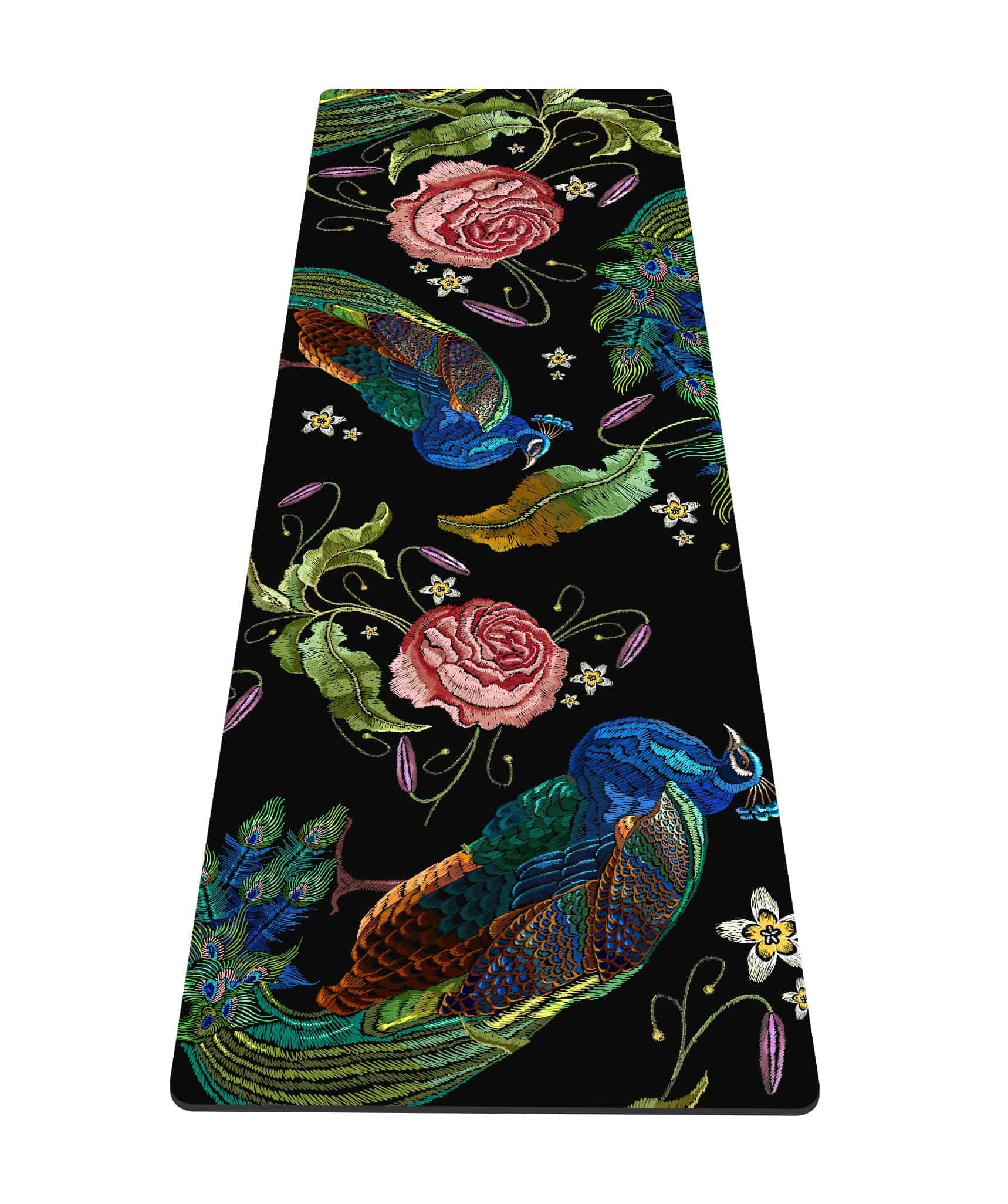 Tapete de Yoga Estampado Extra Grueso TPE -Peacock