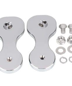 Par de soportes de espejo retrovisor cromado SHMT para