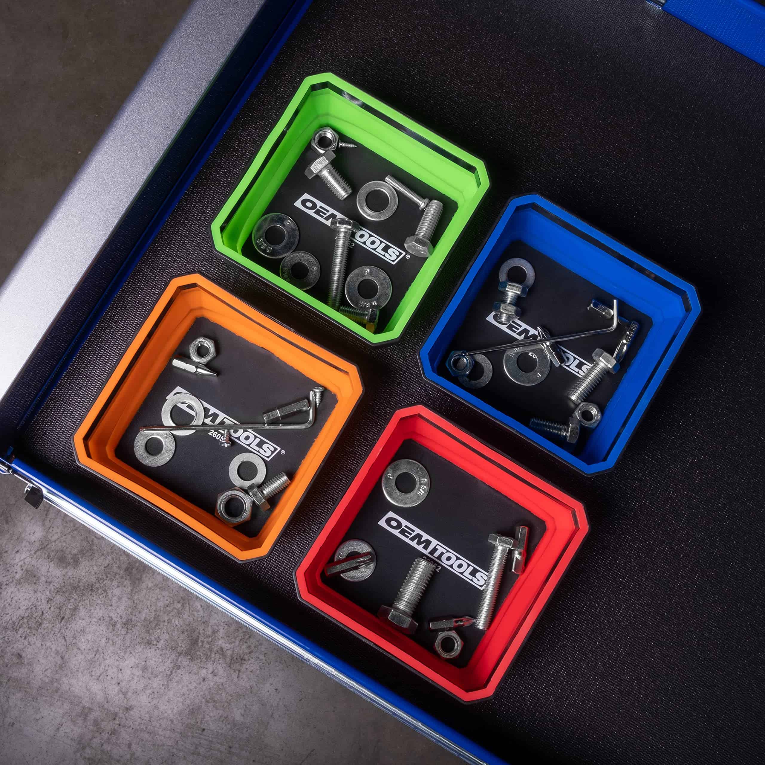 Conjunto de bandejas magnéticas plegables OEMTOOLS 26052, - Imagen 8