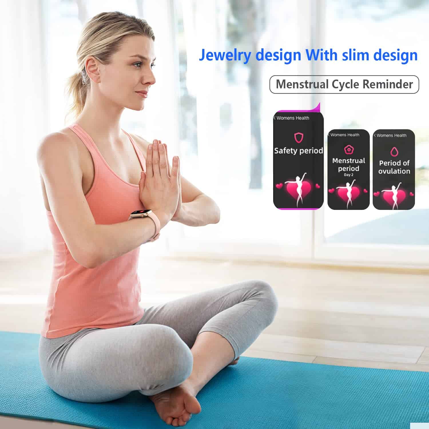 Rastreador de fitness FITVII Slim con oxígeno en sangre, - Imagen 7