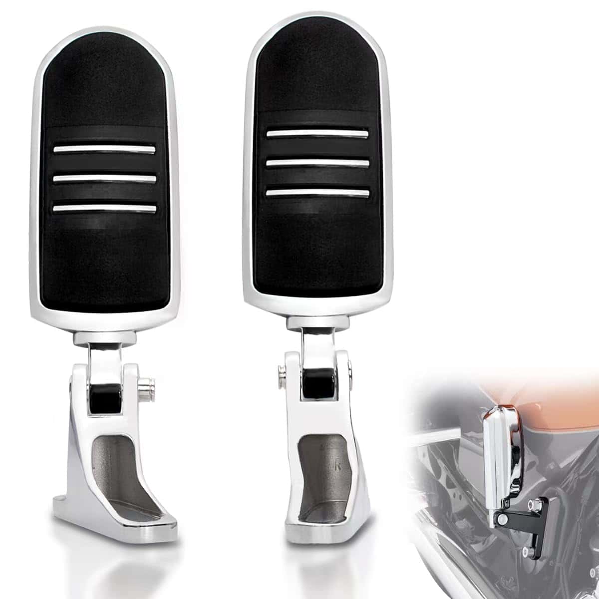 FOVPLUE Passenger Mini Footboard, Passenger Footpegs con