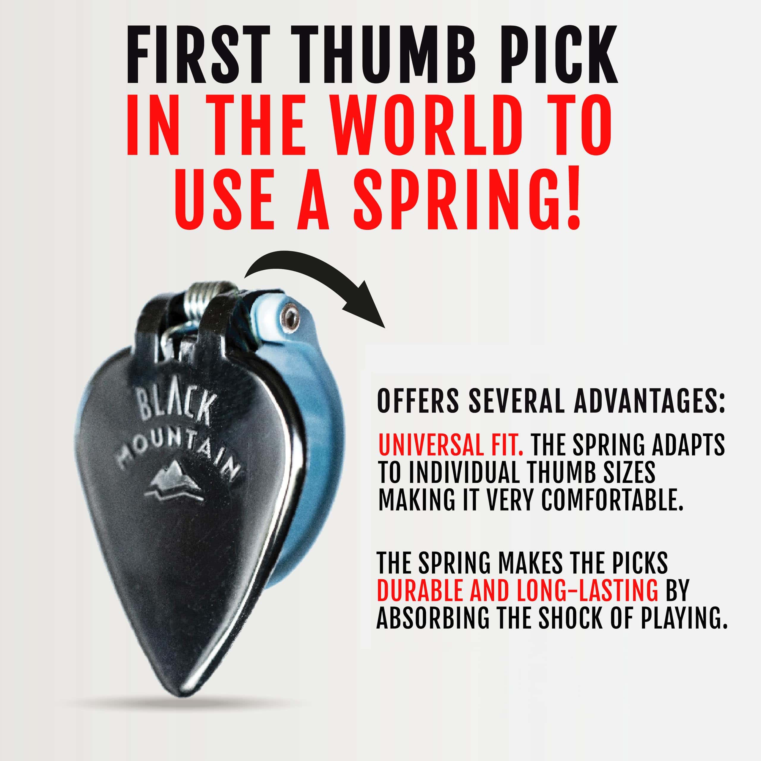 Black Mountain Thumb Picks - Paquete Variado para Guitarra - Imagen 4
