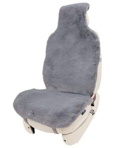 Cubierta de asiento de automóvil de piel -Gris