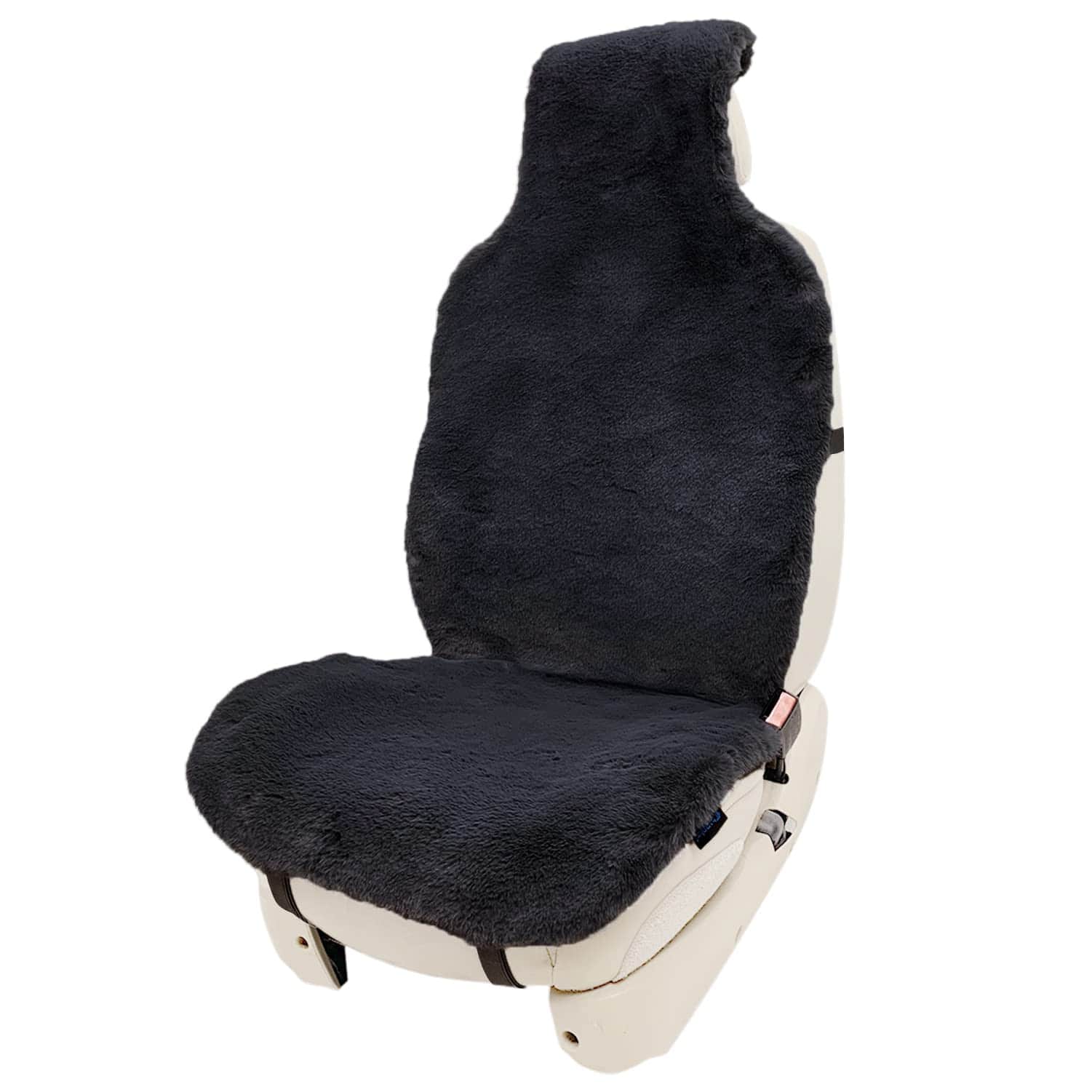 Cubierta de asiento de automóvil de piel -Negro