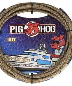 Cable de instrumento Pig Hog "Tuscan Brown", 10 pies Ángulo