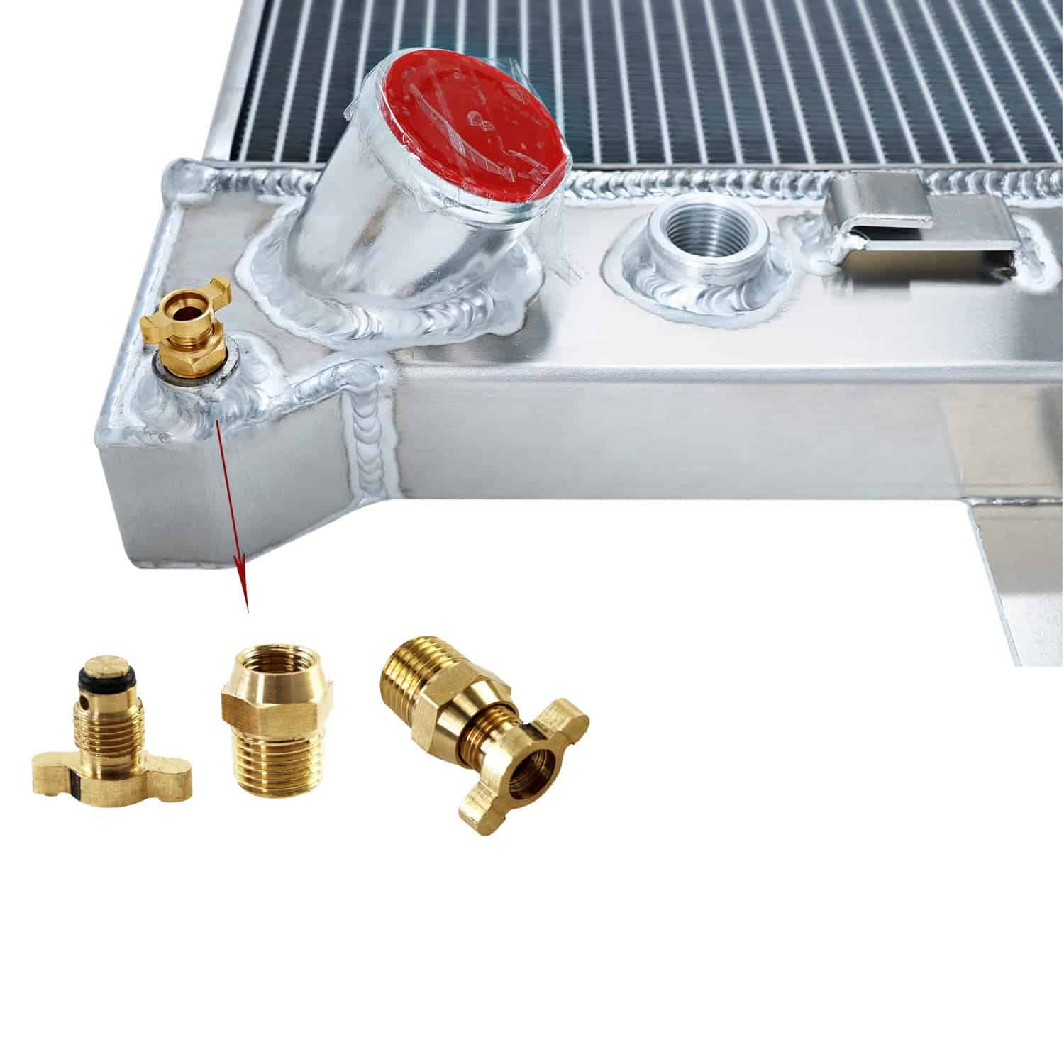 Radiador de aluminio de 3 filas RadRace para Chevy - Imagen 7