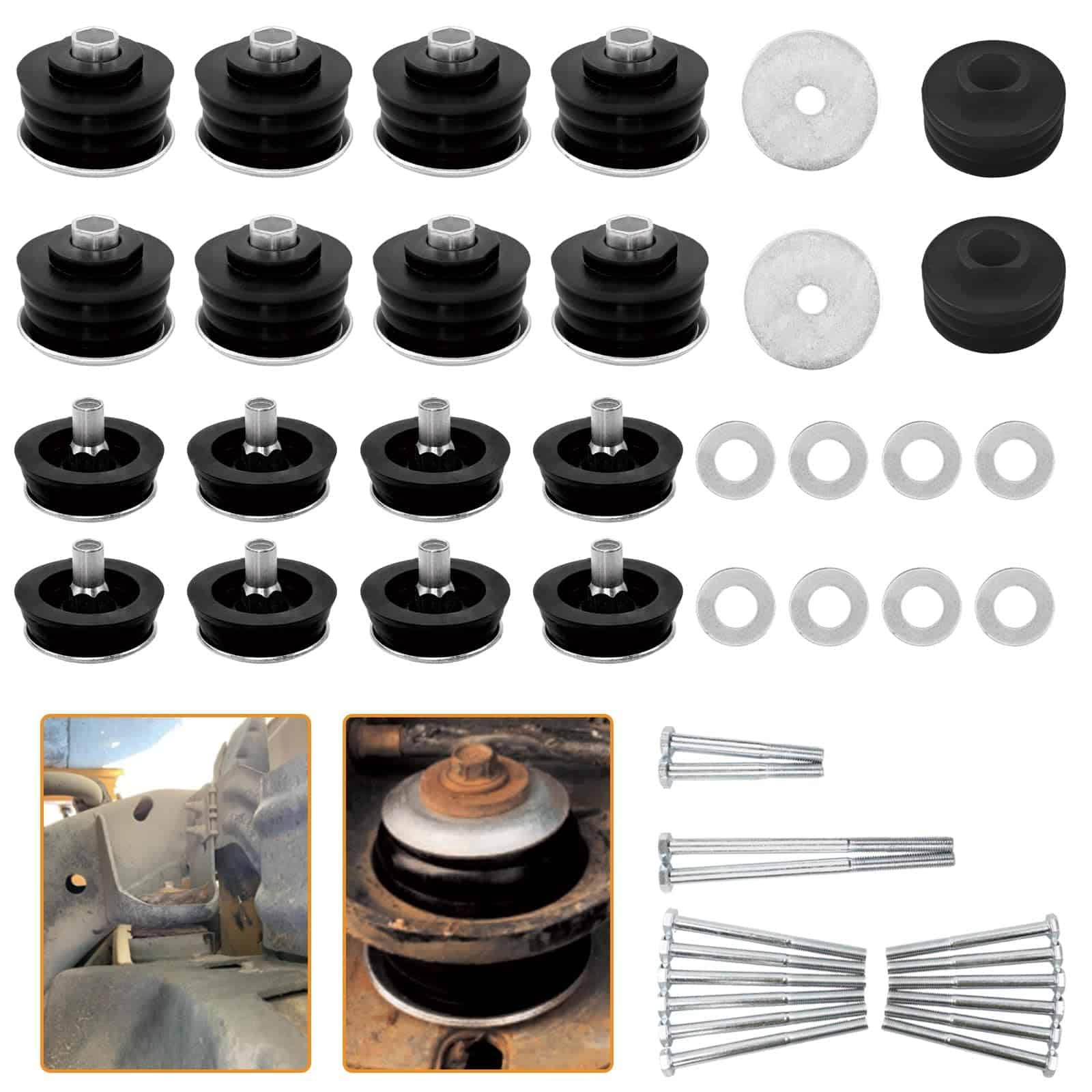Kit de Buje de Montaje del Cuerpo con Soportes de Cabina de