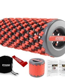 Rodillo de espuma plegable para ejercicio y -Rojo