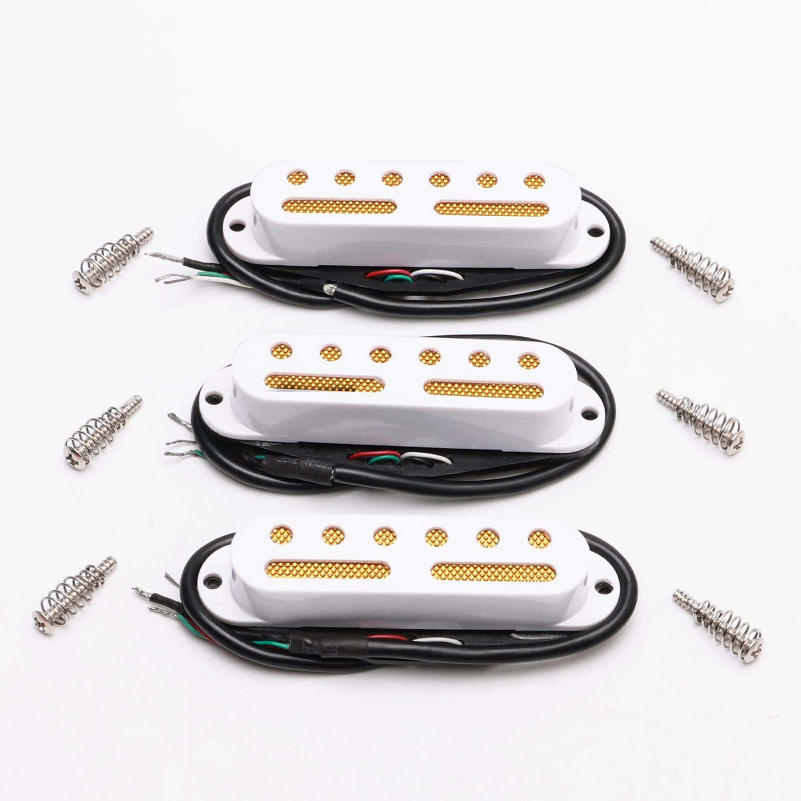 Conjunto de 3 pastillas de guitarra de bobina -Blanco - Imagen 3