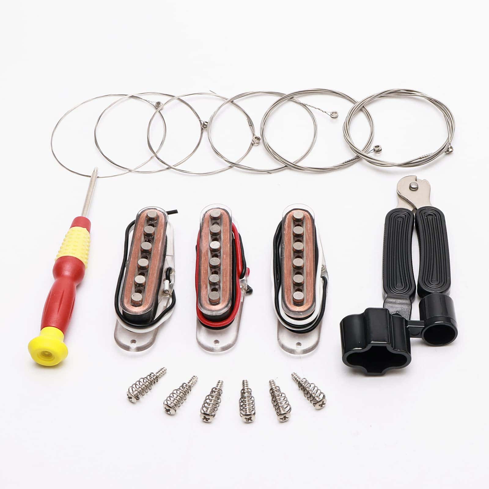 Unxuey 3pcs Guitar Single Coil Pickup Set 48/50/52mm Neck - Imagen 3