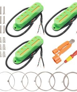 Set de 3 pastillas de guitarra de bobina simple Unxuey para