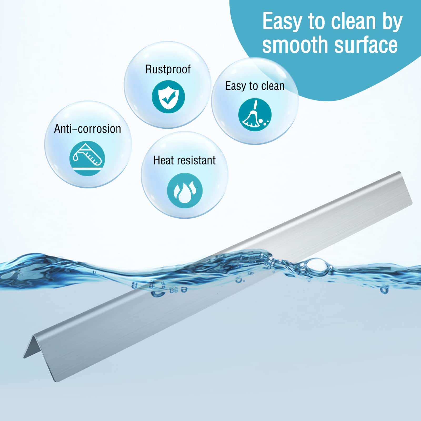 STCNADCR Reemplazo de Placa de Calor para Parrillas Weber - Imagen 5