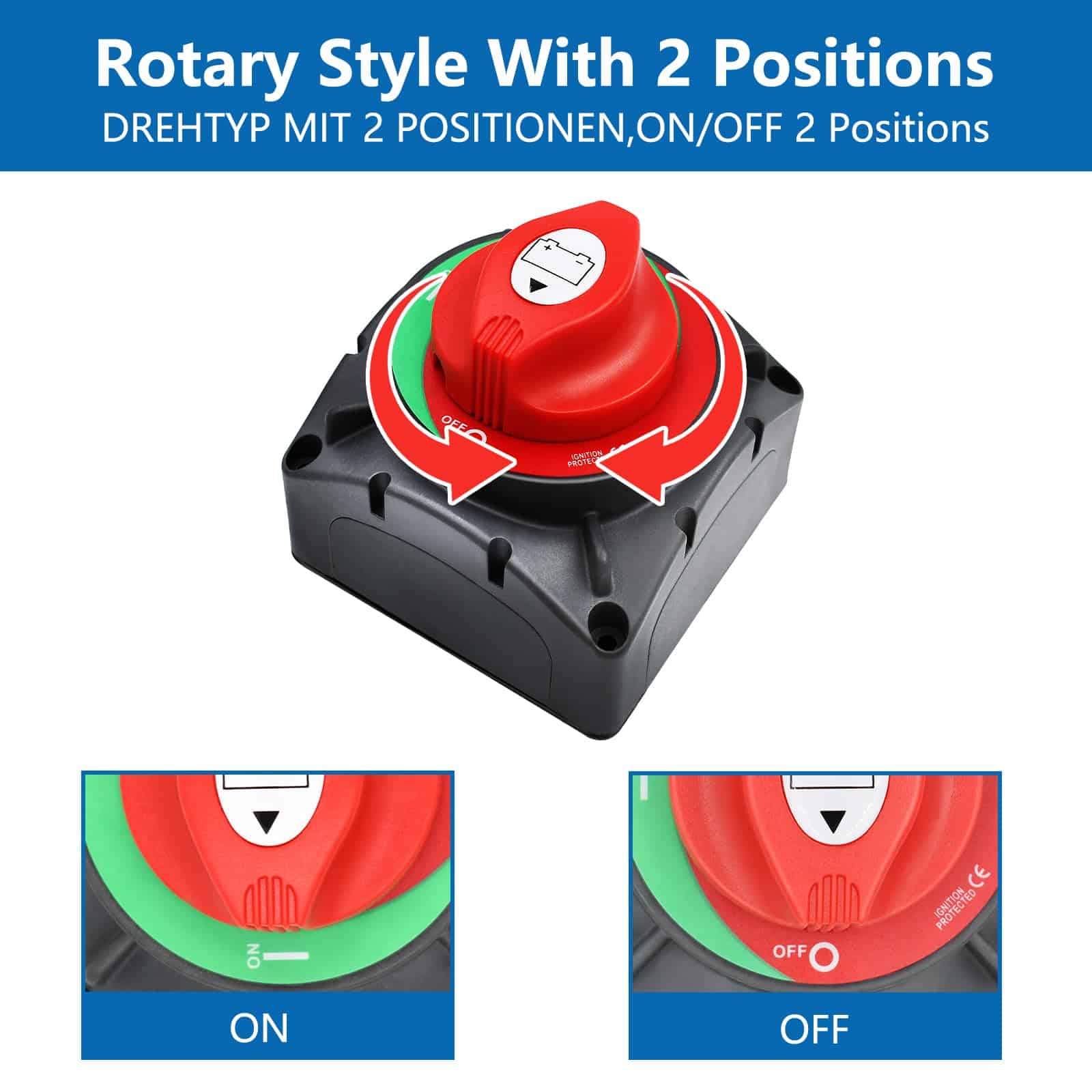 Interruptor de batería de alta corriente Trisinger 600A, - Imagen 6