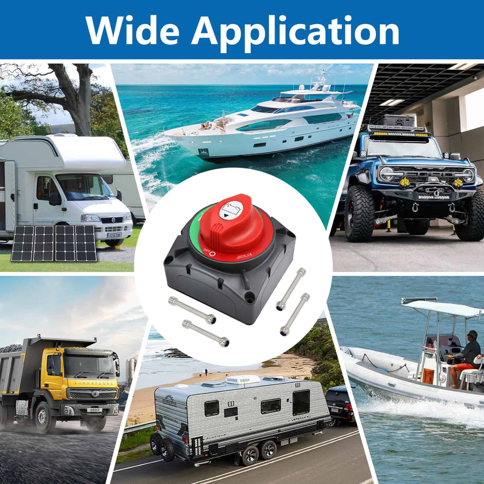 Interruptor de batería de alta corriente Trisinger 600A, - Imagen 9