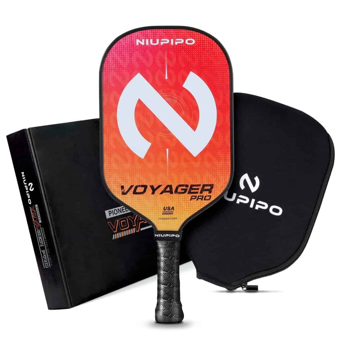 Paleta de Pickleball Niupipo Elongated, Voyager Pro,