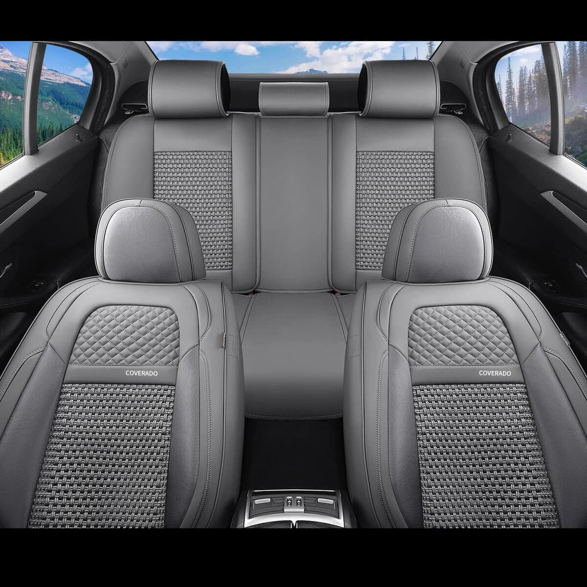 Cubre Asientos de Coche Completo Coverado, Fundas de Cuero - Imagen 5