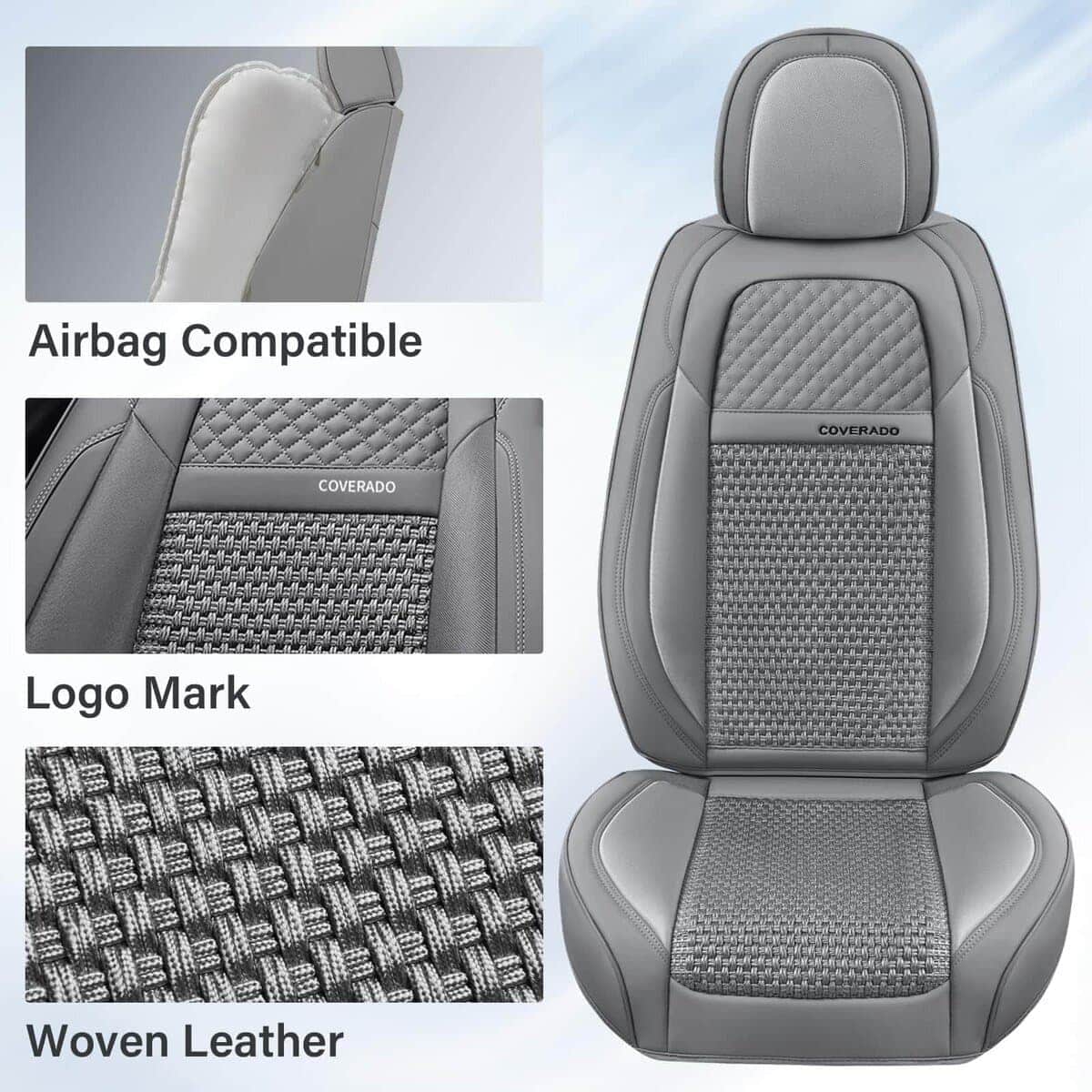 Cubre Asientos de Coche Completo Coverado, Fundas de Cuero - Imagen 4