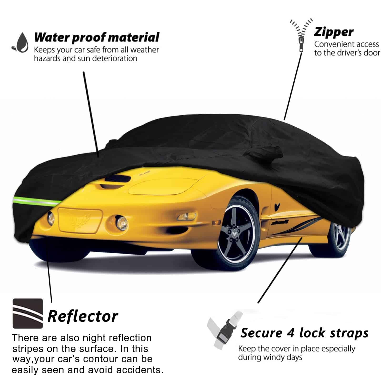 Cubiertas Impermeables para Autos Yixin para Pontiac Trans - Imagen 3