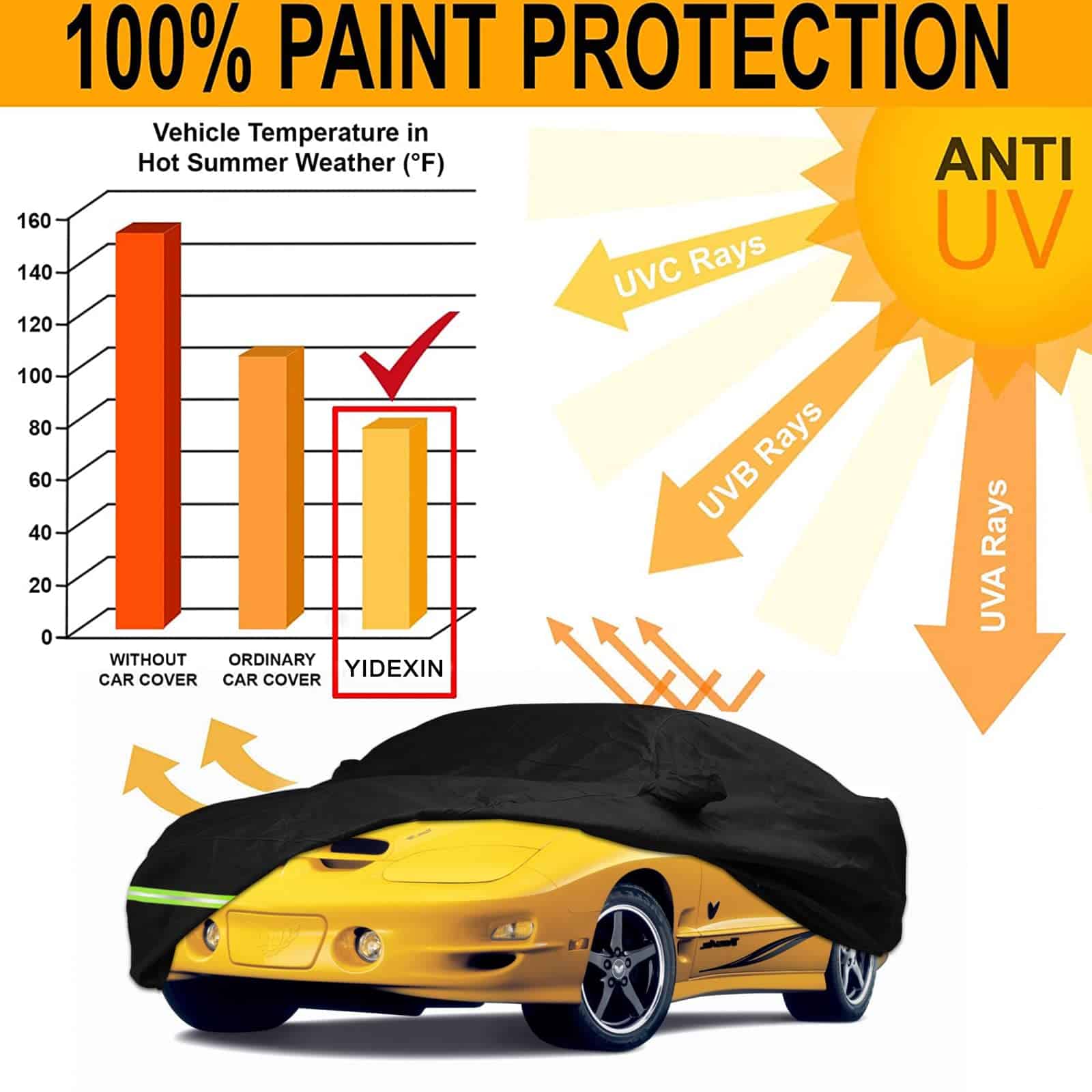 Cubiertas Impermeables para Autos Yixin para Pontiac Trans - Imagen 7