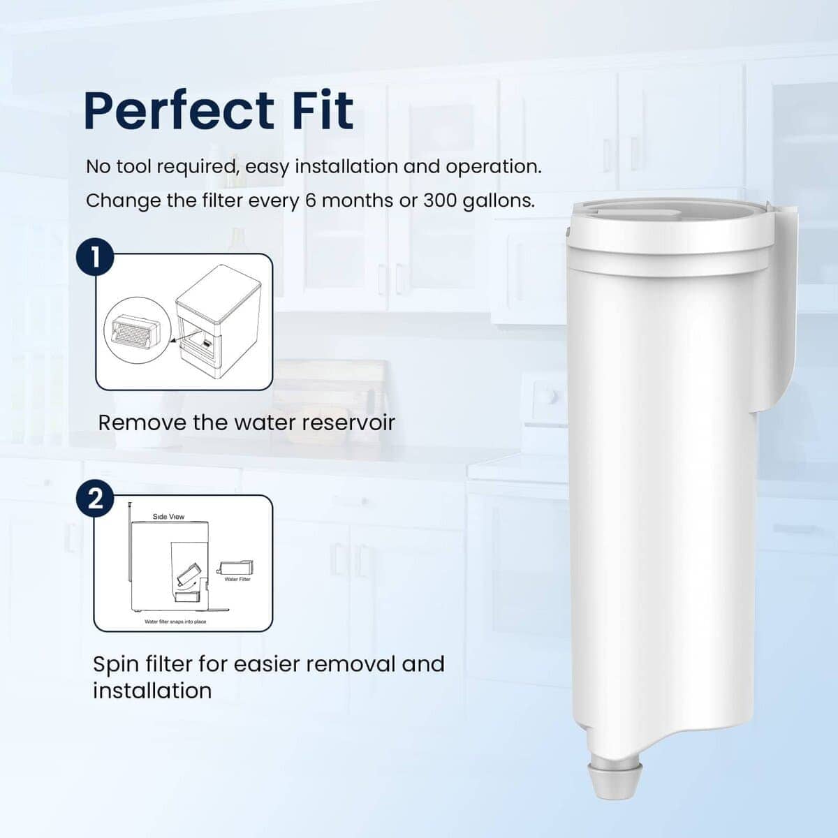 Filtro de agua de repuesto GLACIER FRESH para GE Profile - Imagen 6