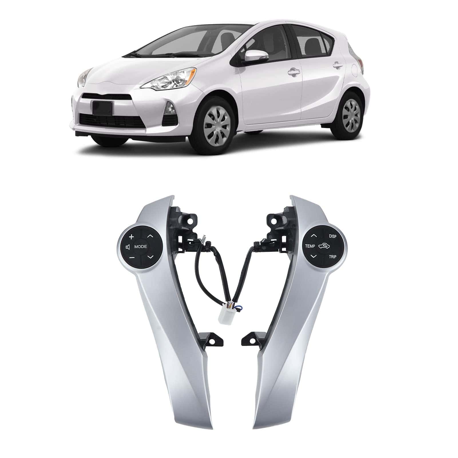 Botón de Control de Volante, Plata ABS Botón de Volante - Imagen 7