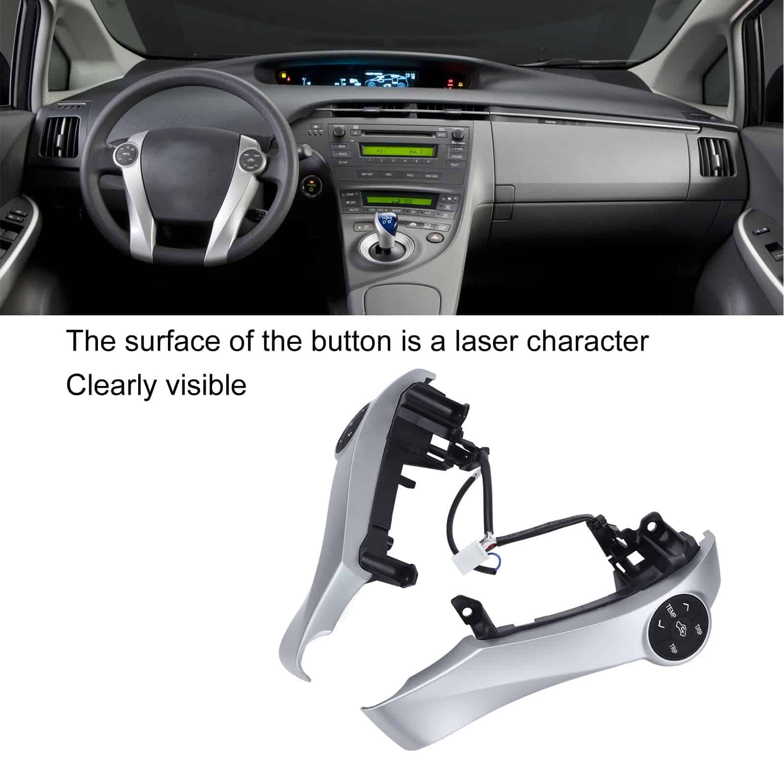 Botón de Control de Volante, Plata ABS Botón de Volante - Imagen 4