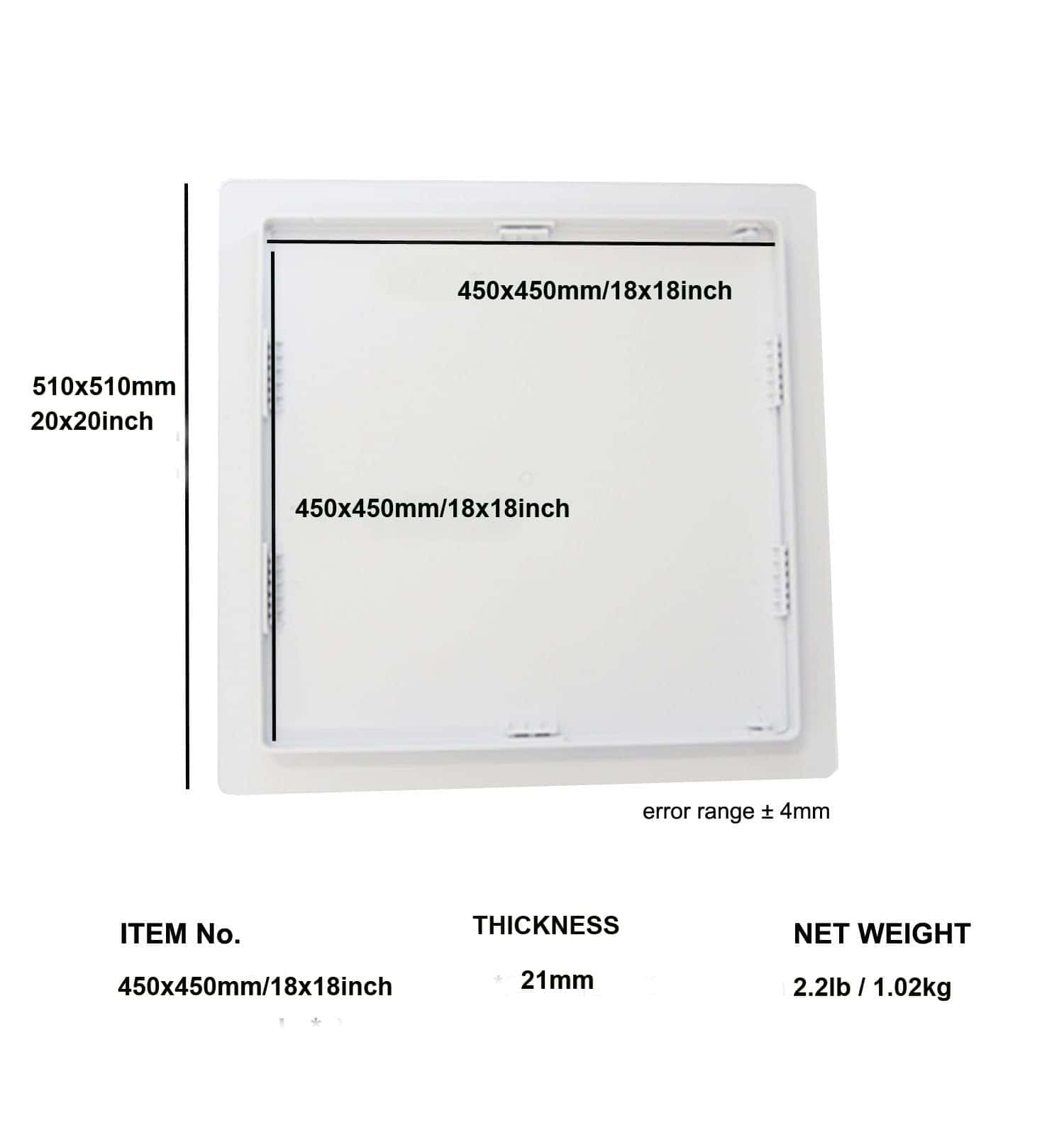 Panel de Acceso de Plástico Fengze (18x18 pulgadas) Puertas - Imagen 5