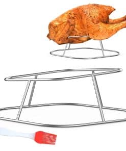Soporte de Asado de Pollo y Pavo de Acero Inoxidable