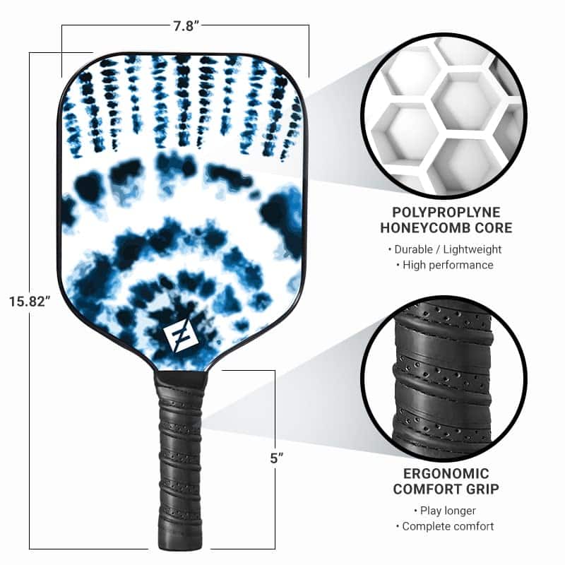¡Más Popular! Pala de Pickleball F2 Sports Graphite Blue - Imagen 8