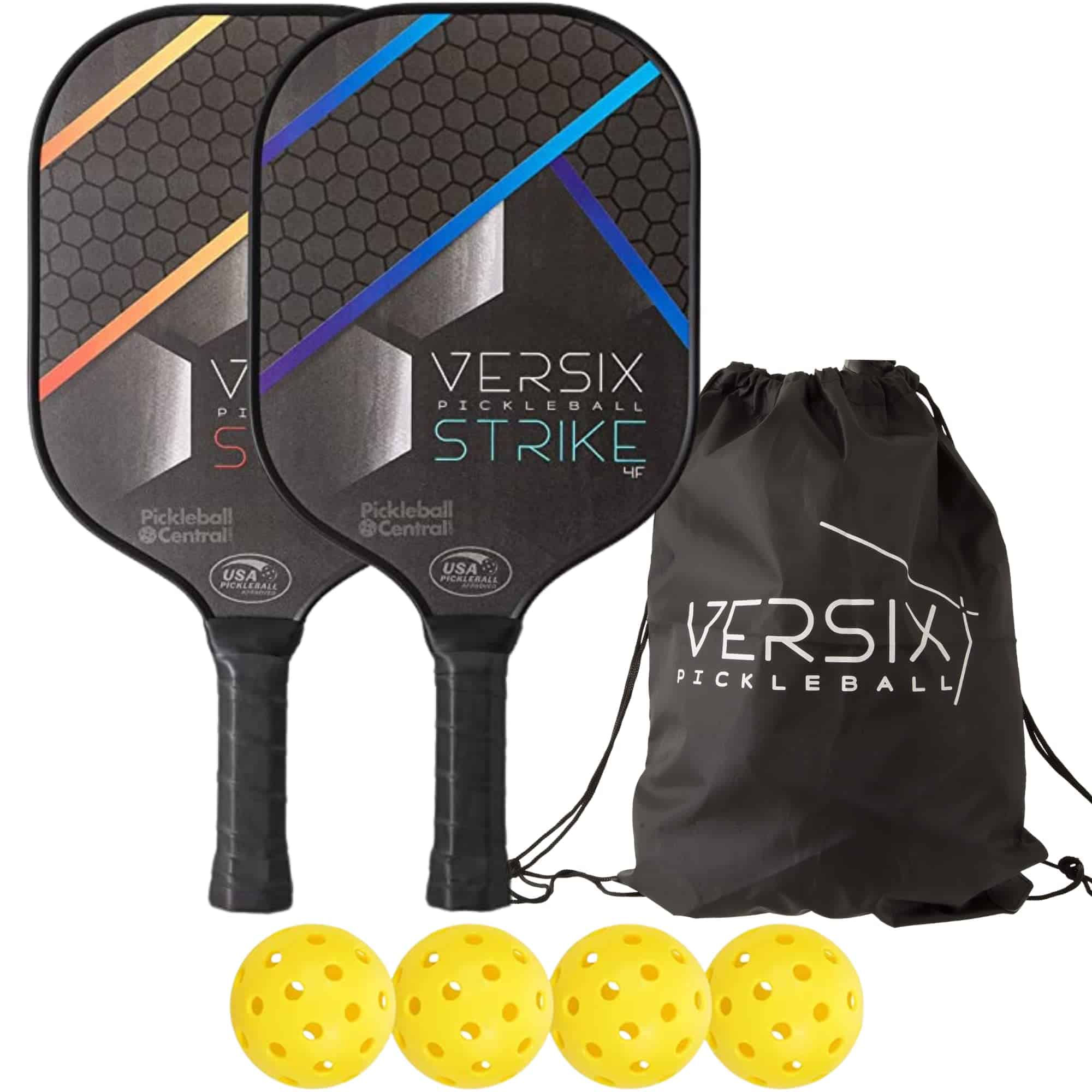 Paquete de 2 Raquetas de Pickleball VERSIX Strike 4F
