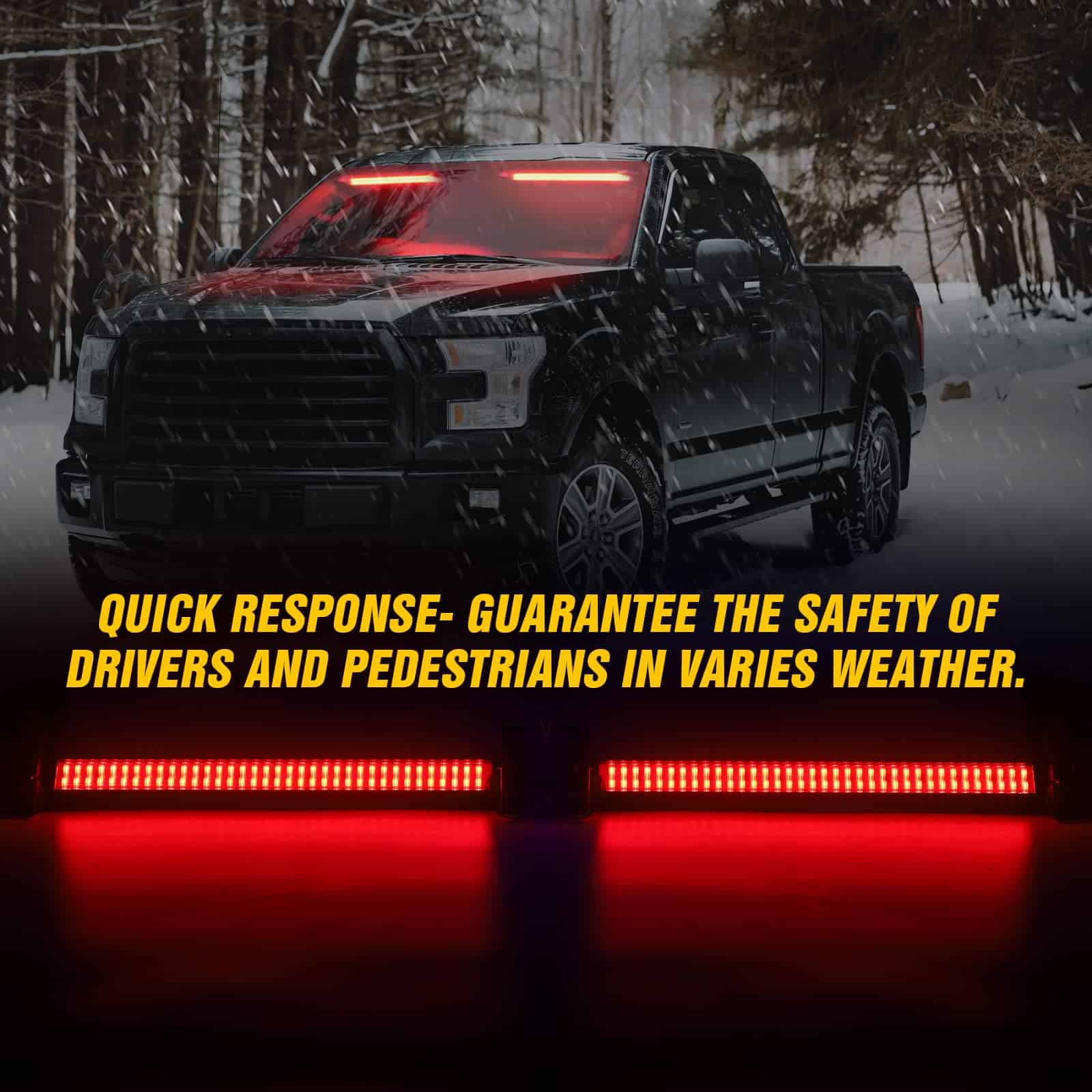 XRIDONSEN 2 en 1 Barra de Luz de Advertencia de Tráfico de - Imagen 4