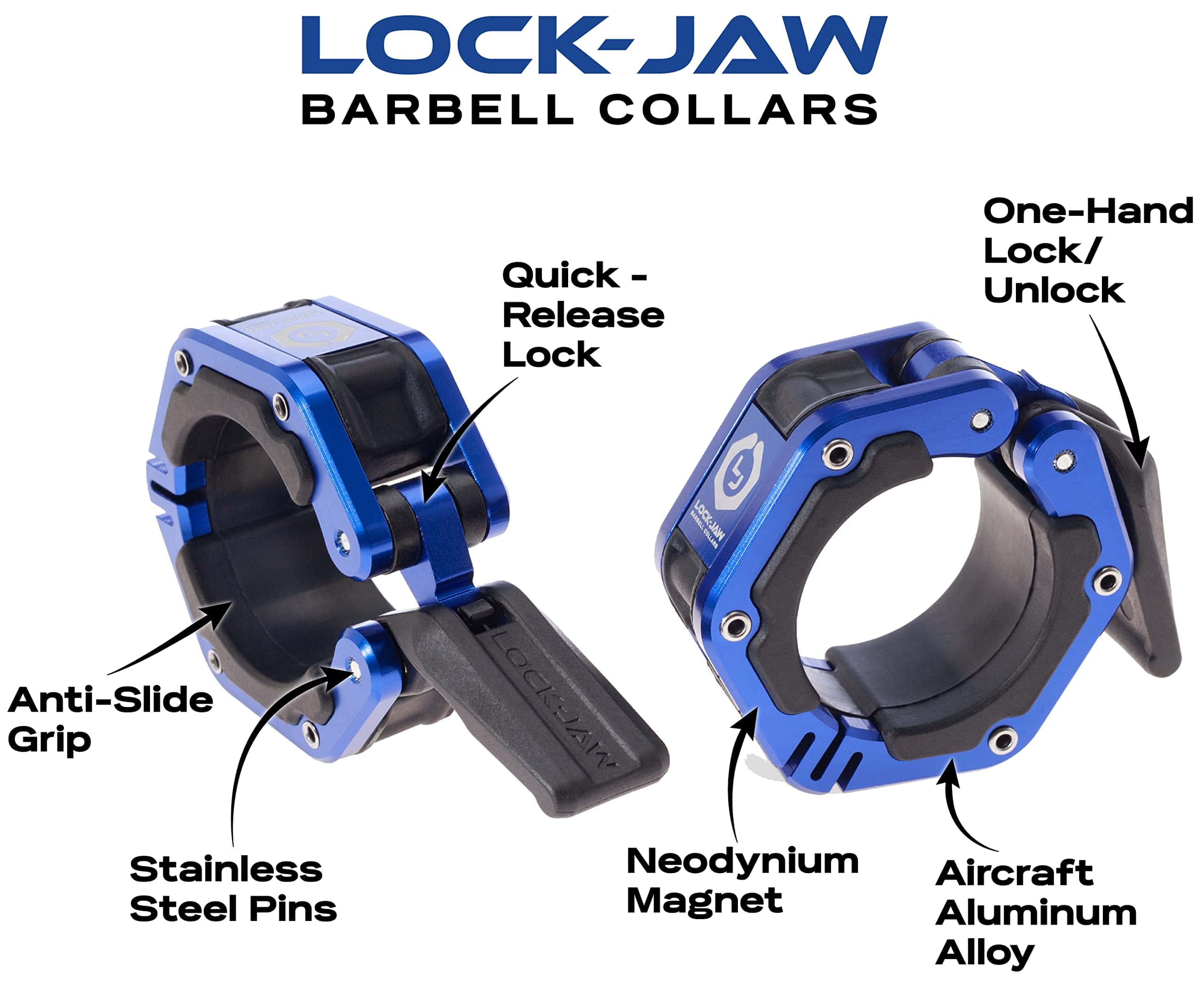 Abrazadera de Barra de Pesas de liberación rápida Lock-Jaw - Imagen 5