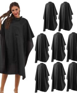 Capa de Barbero Negra BSFHH - Capa de Salón Profesional de