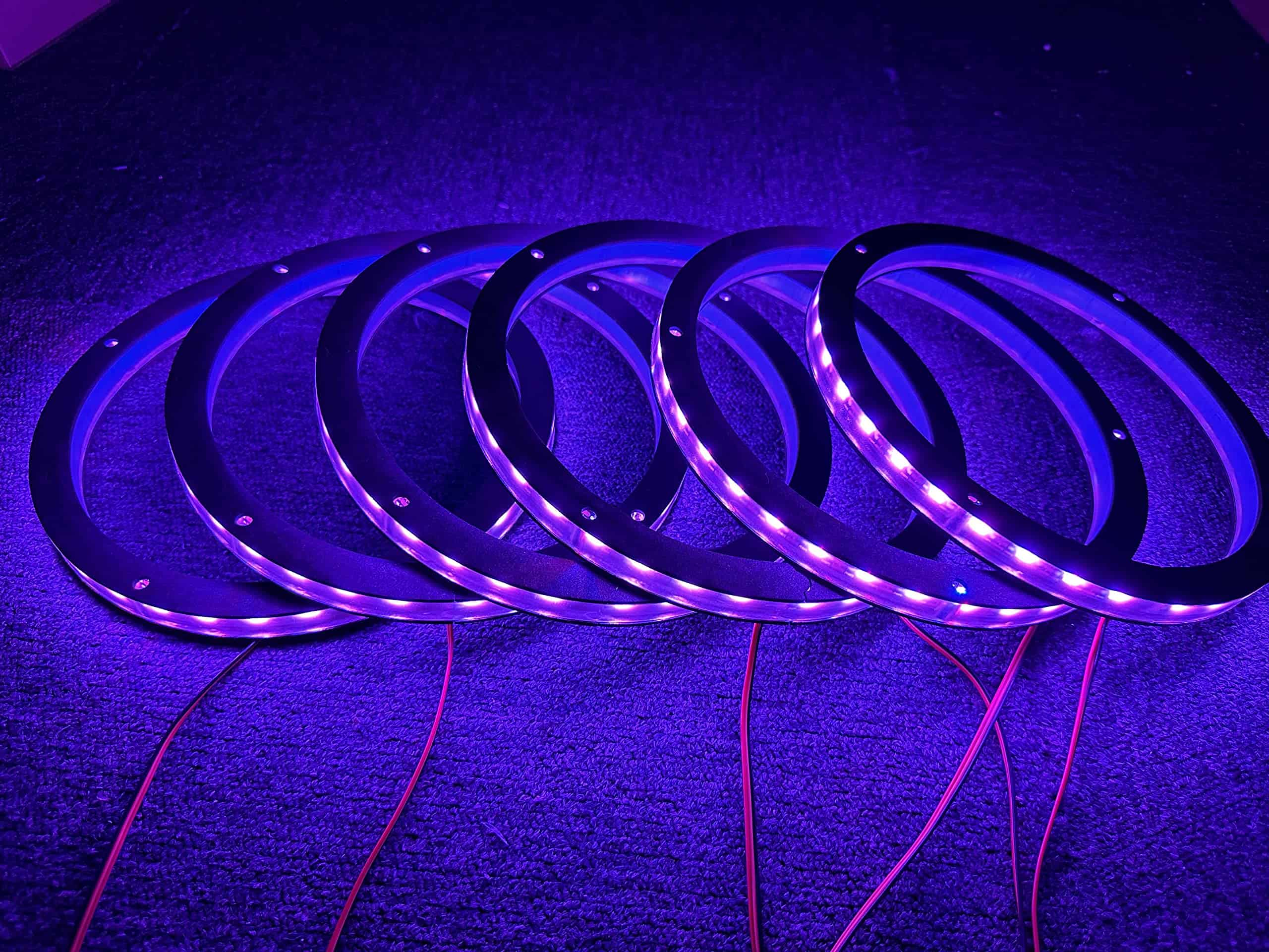 6PCS 8" Juego de Luces LED Decorativas de Altavoz de Coche - Imagen 10