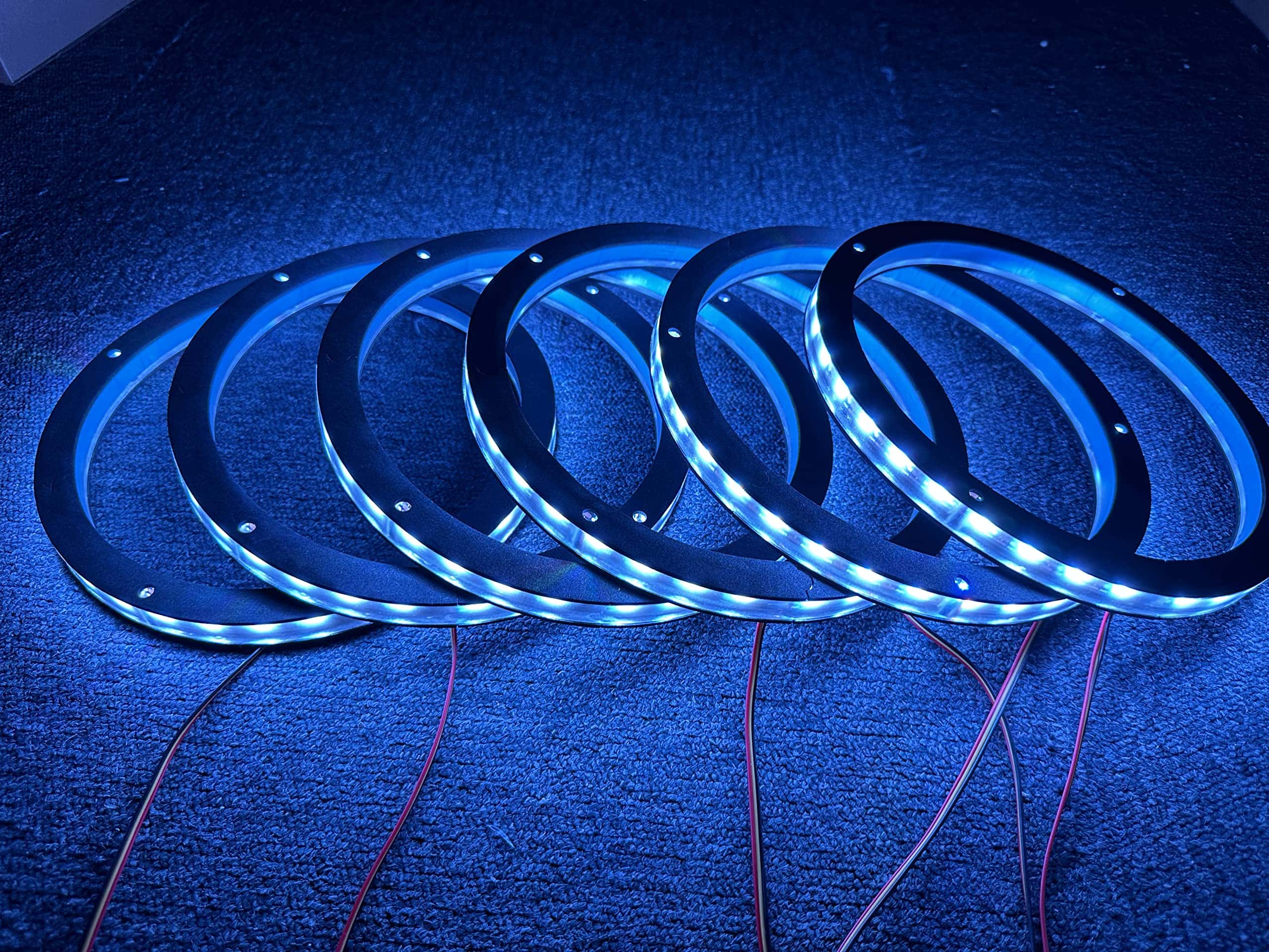 6PCS 8" Juego de Luces LED Decorativas de Altavoz de Coche - Imagen 7